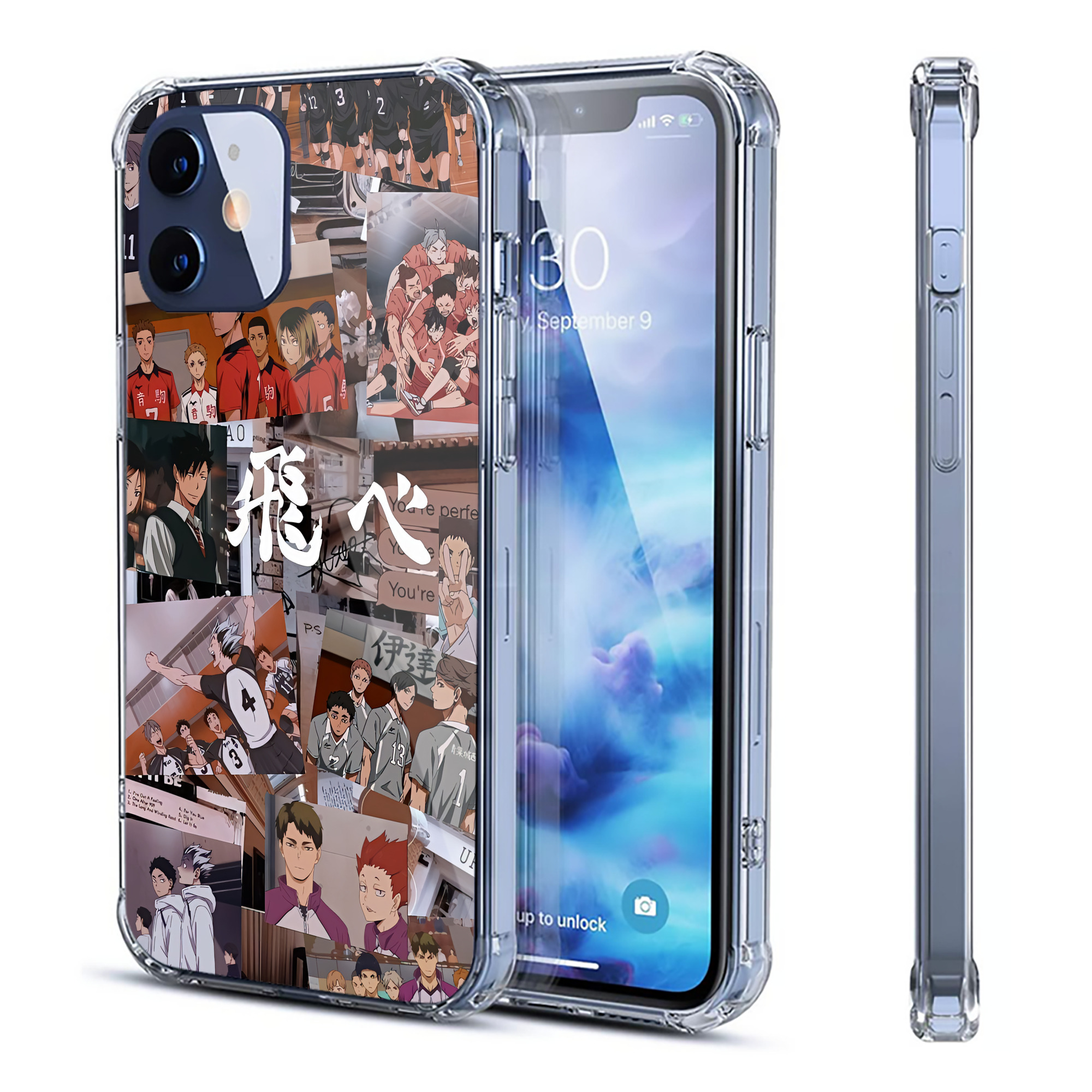 （画像用） ハイキュー!! Haikyu!! 【iPhone 12シリーズ対応】透明スマホケース（クリアソフトケース）